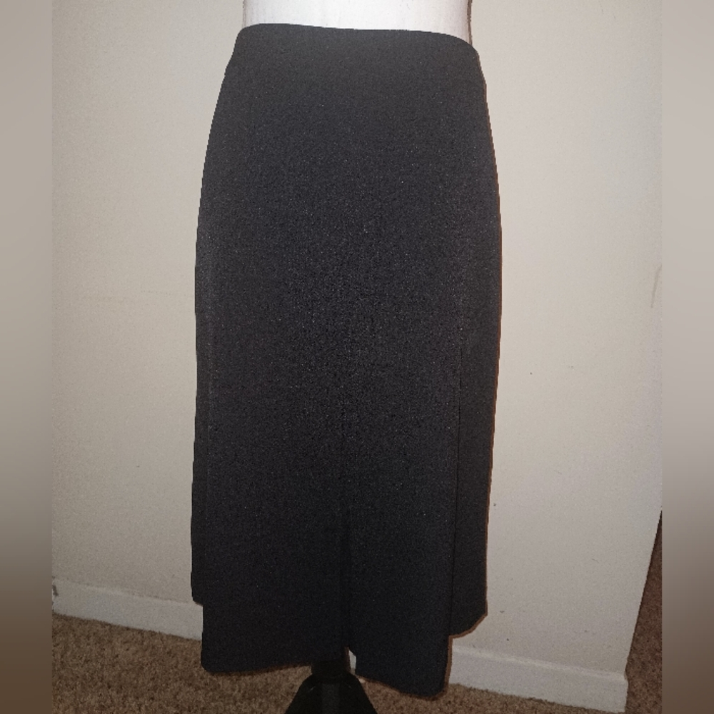 New Kasper Elegant Black Women's Skirt with Pockets 18W/20